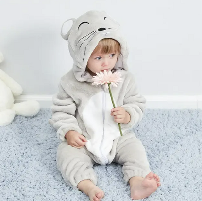 Combinaison à capuche enfant animal