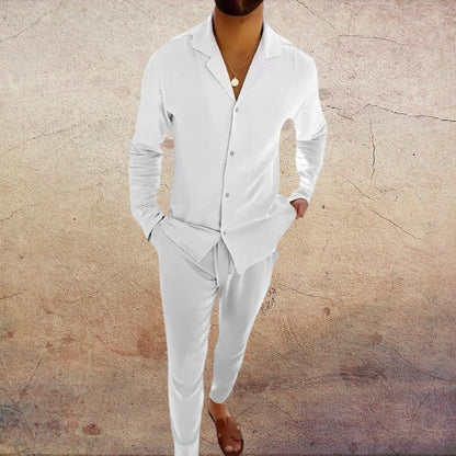 Ensemble vintage pour homme 2 pièces | Vêtements d'été décontractés pour la maison
