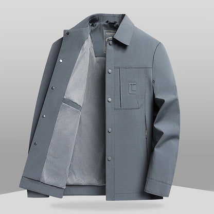 Men's Embossed Texture Jacket | Business Casual Style
