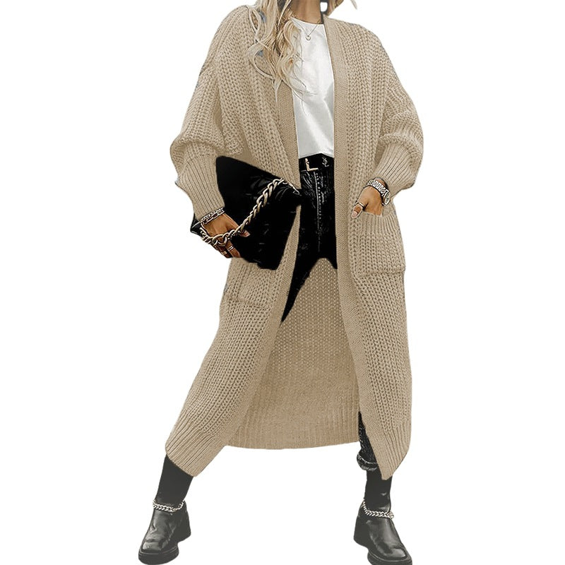 Damski Wełniany Sweter Kardigan | Długie i ciepłe