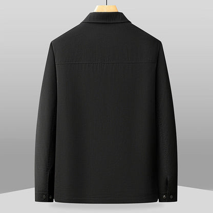 Men's Embossed Texture Jacket | Business Casual Style