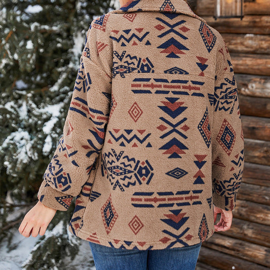 Chaqueta de felpa oversize para mujer | Cálida y estilosa