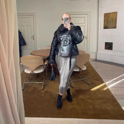 Szykowna Damska Kurtka Skórzana | Stylowa i Ciepła Odzież Wierzchnia