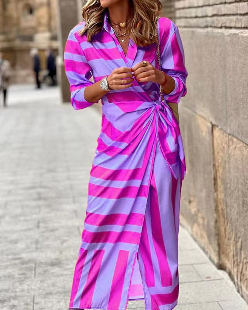 Robe d'été portefeuille pour femmes | Détails du col