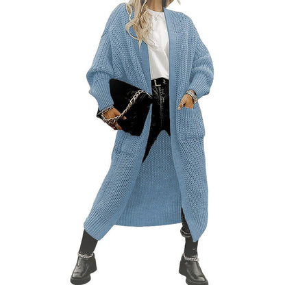 Damski Wełniany Sweter Kardigan | Długie i ciepłe