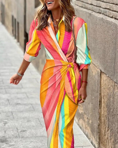 Robe d'été portefeuille pour femmes | Détails du col