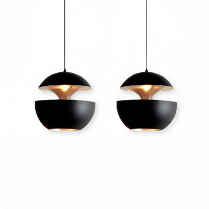 Apple Pendant Lamp | Black and White Solar-Inspired Light