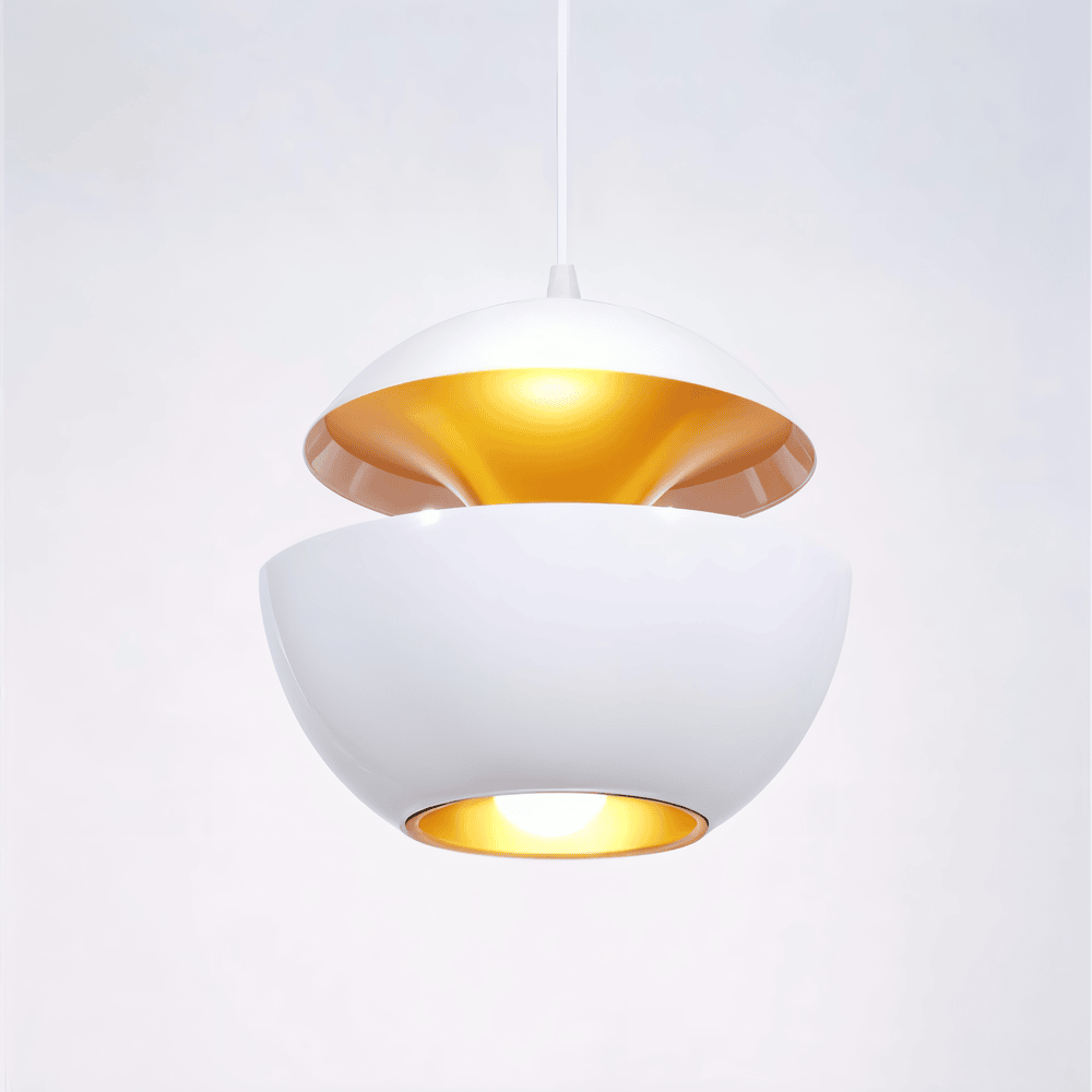 Apple Pendant Lamp | Black and White Solar-Inspired Light