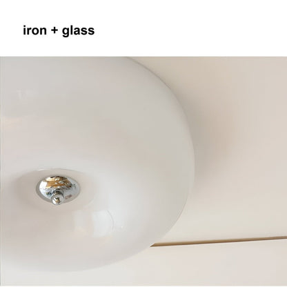 Donut Ceiling Lamp | Modern Scandinavian Pendant Lamp in White Glass