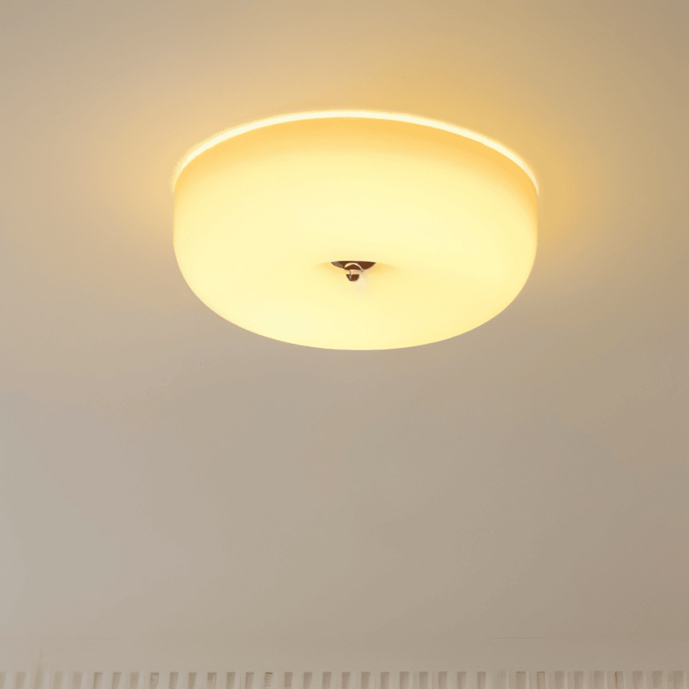 Donut Ceiling Lamp | Modern Scandinavian Pendant Lamp in White Glass