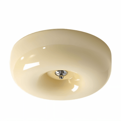 Donut Ceiling Lamp | Modern Scandinavian Pendant Lamp in White Glass