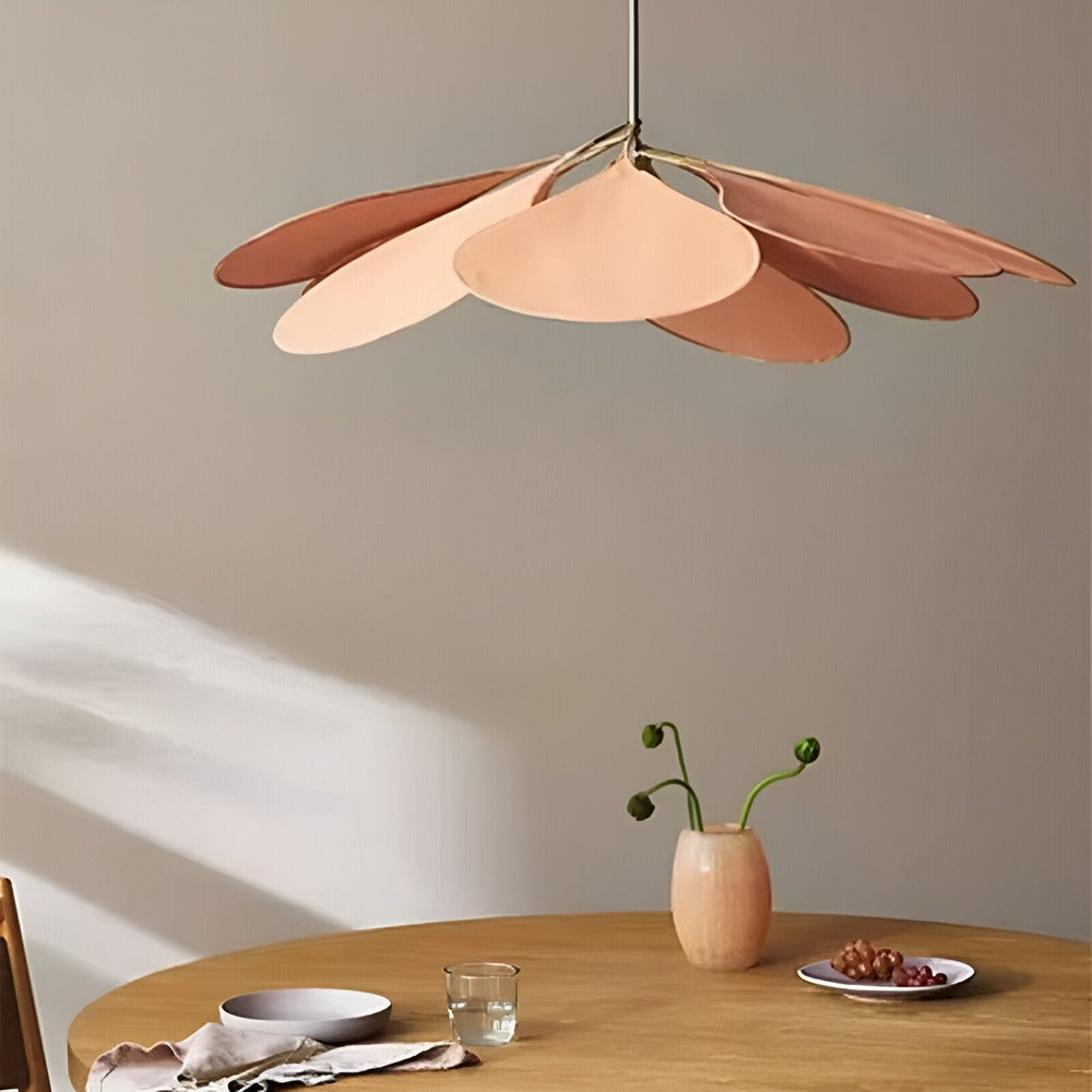 Vintage Style Floral Fabric Hanging Lamp