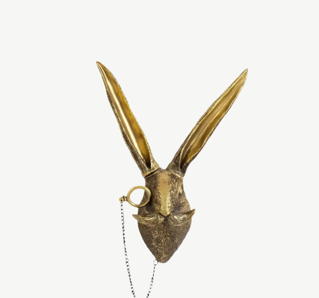 Gold Head | Multifunctional Wall Hook with Decorative Animal Head for Wall Storage