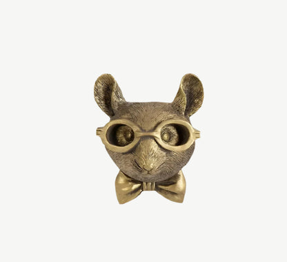 Gold Head | Multifunctional Wall Hook with Decorative Animal Head for Wall Storage