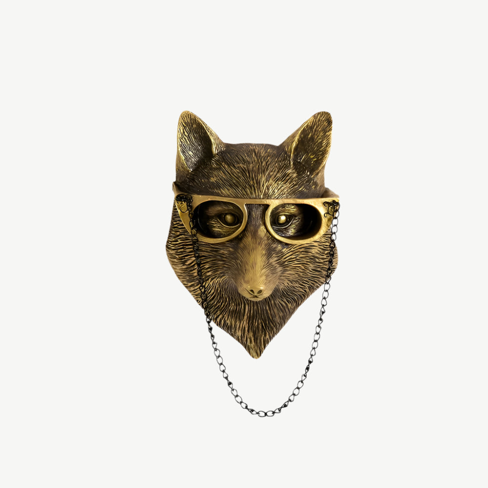 Gold Head | Multifunctional Wall Hook with Decorative Animal Head for Wall Storage