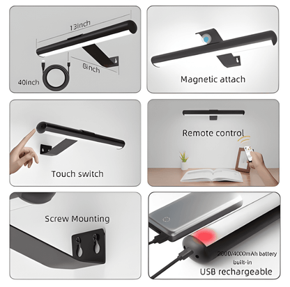 Magnetic LED Wall Lamp | 120° Rotatable Wireless Wall Light