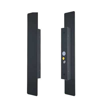 Rectangular Black Aluminum LED Outdoor Wall Lamp