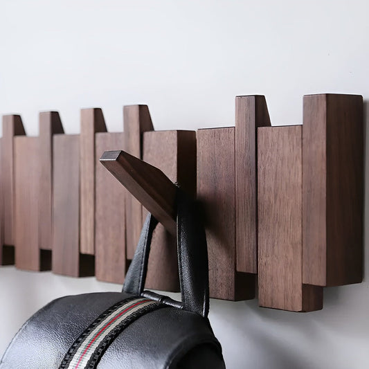 Handcrafted Driftwood Piano Wall Shelf with Magnetic Folding