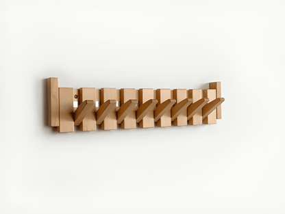 Handcrafted Driftwood Piano Wall Shelf with Magnetic Folding