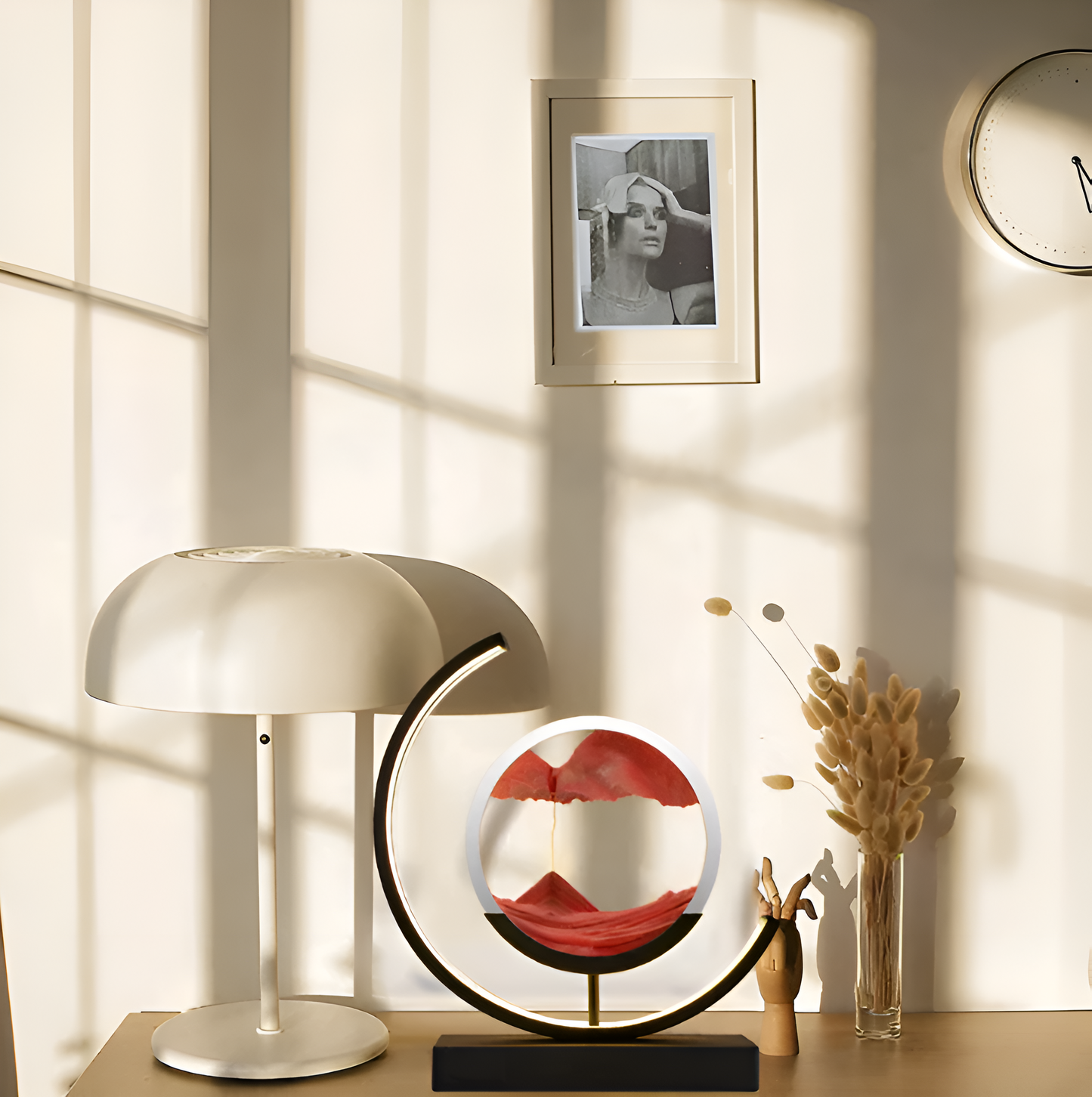 Artistic Lamp with Quicksand and Sand Glow