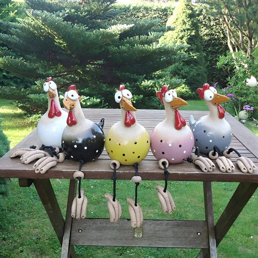 Handcrafted Rooster Garden Statue