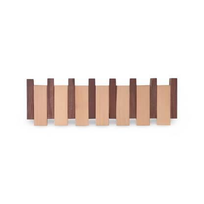 Handcrafted Driftwood Piano Wall Shelf with Magnetic Folding