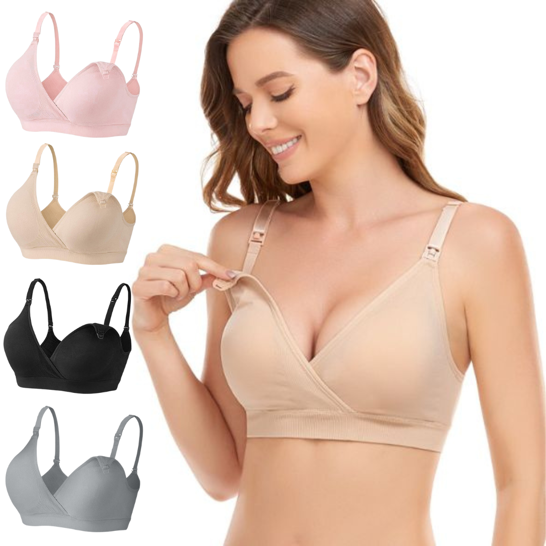 Ava | Set of 4 Breathable Seamless Nursing Bras