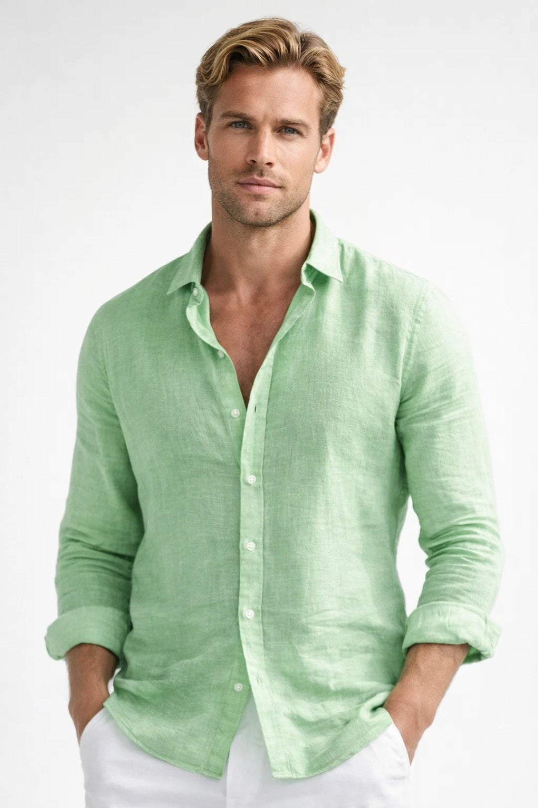 Biancheria da letto da uomo stile camicia | Leggera, traspirante, taglio casual