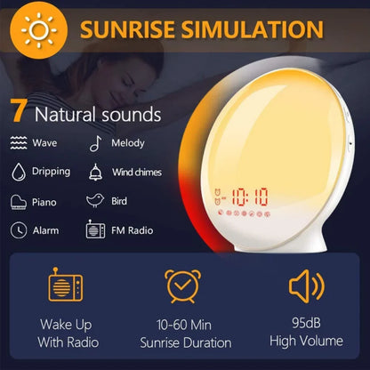 Piper | Naturalny Budzik Radiowy ze światłem Budzącym