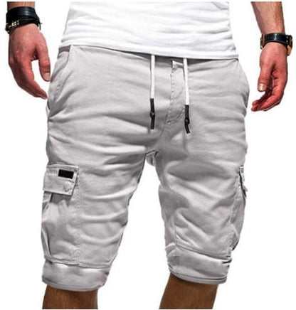 Shorts cargo pour hommes | Shorts d'été avec plusieurs poches et cordon de serrage