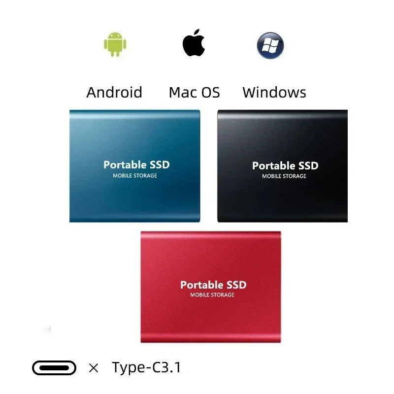 Ultraszybki Dysk SSD o Pojemności 128 TB - Wytrzymały Przenośny Dysk Półprzewodnikowy