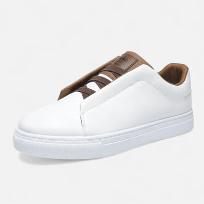 Baskets en cuir pour homme à enfiler | Chaussures quotidiennes sans lacets