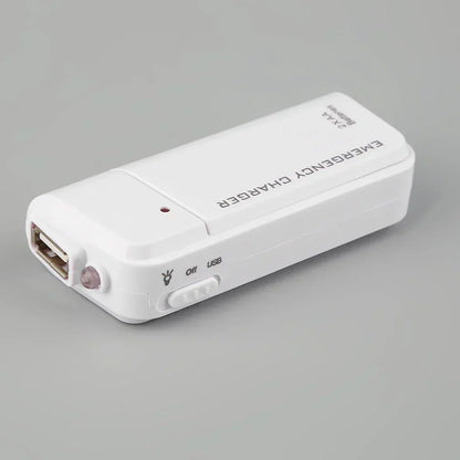 Emergency power bank with AA batteries