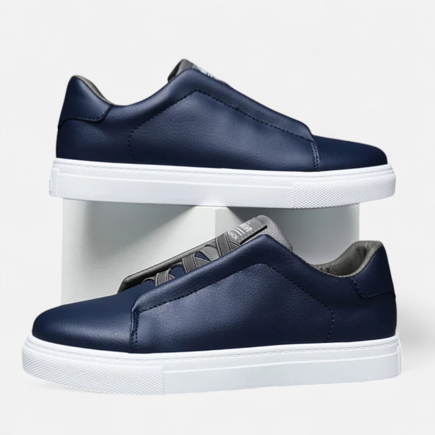Baskets en cuir pour homme à enfiler | Chaussures quotidiennes sans lacets