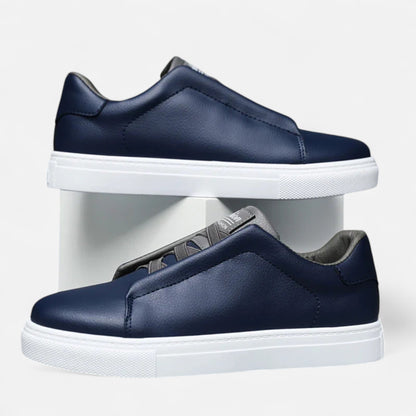 Baskets en cuir pour homme à enfiler | Chaussures quotidiennes sans lacets