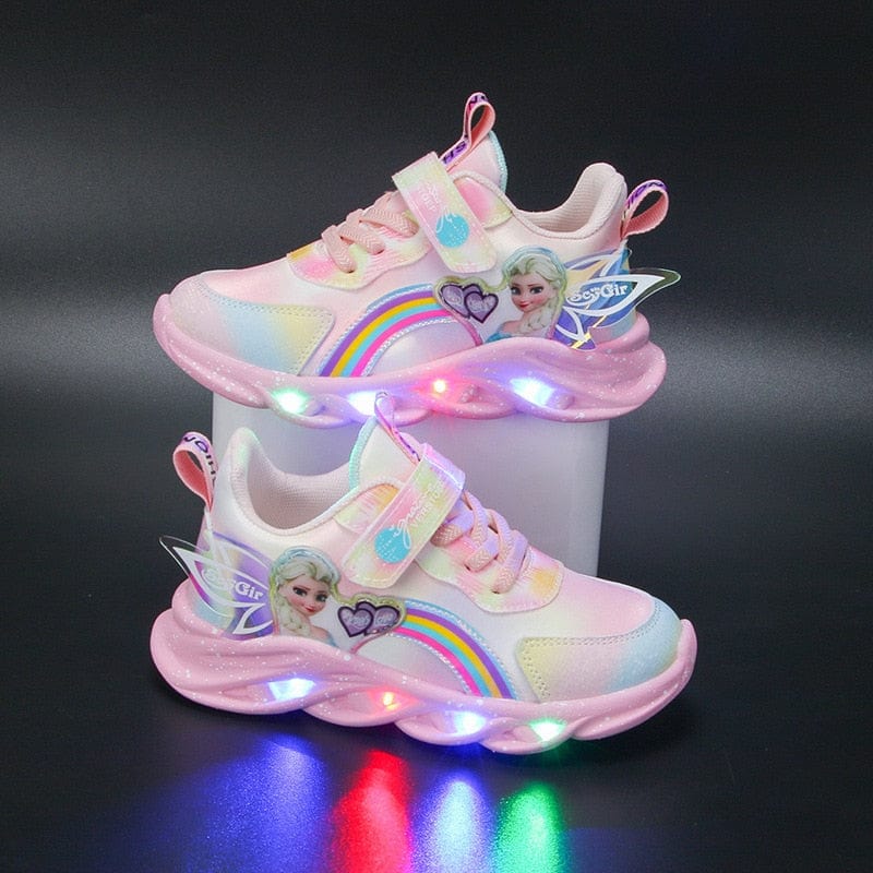 Baskets LED pailletées pour filles