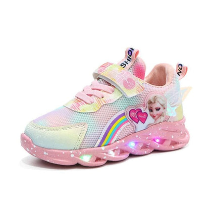 Baskets LED pailletées pour filles