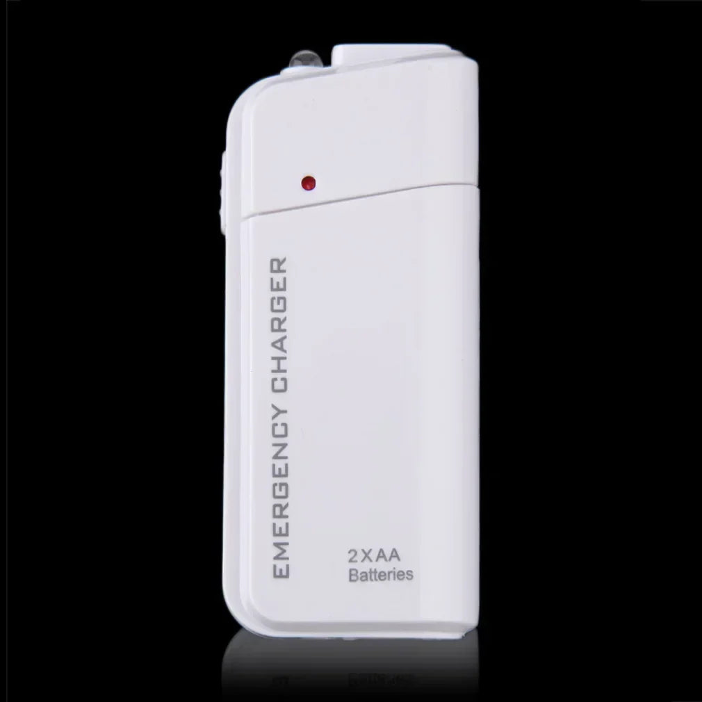 Emergency power bank with AA batteries