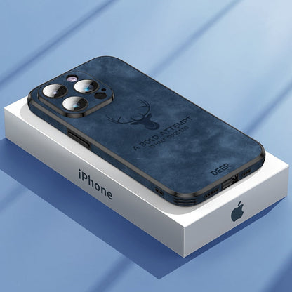 Etui Na IPhone'a W Stylu Skórzanym | Odporny Na Wstrząsy Smukła Ochrona