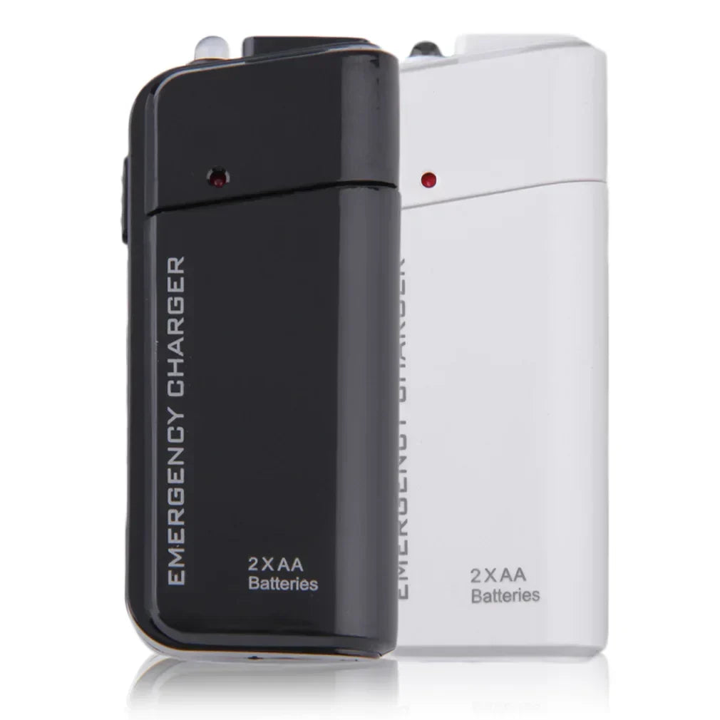 Emergency power bank with AA batteries