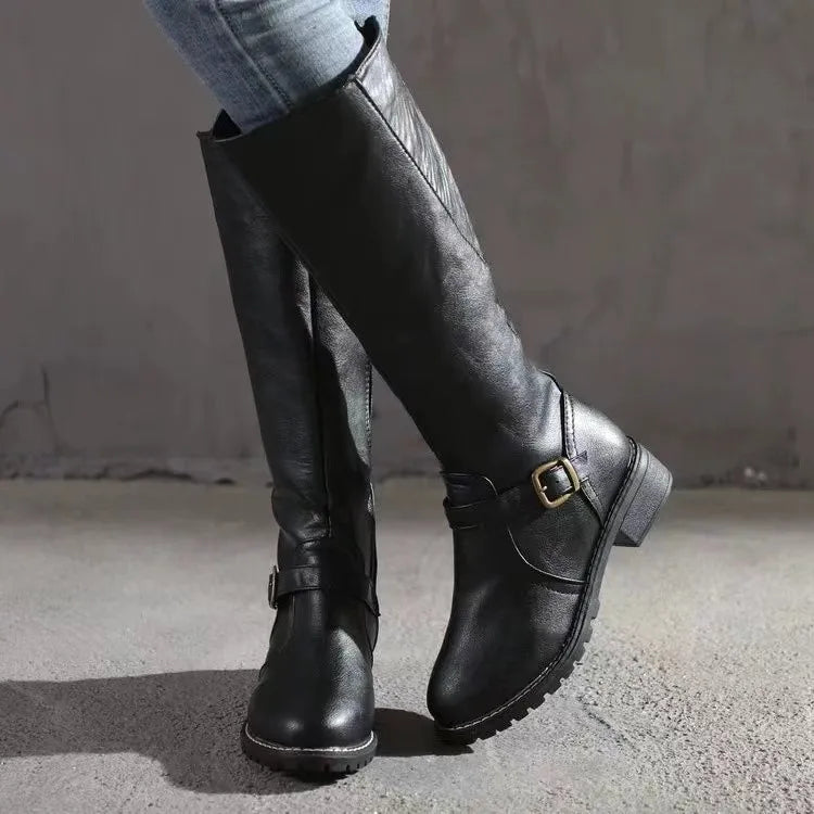 Chaussures pour femmes en similicuir | Style élégant avec détail à boucle
