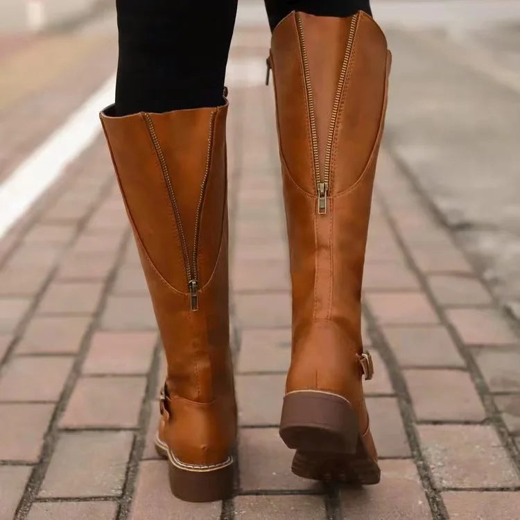 Chaussures pour femmes en similicuir | Style élégant avec détail à boucle