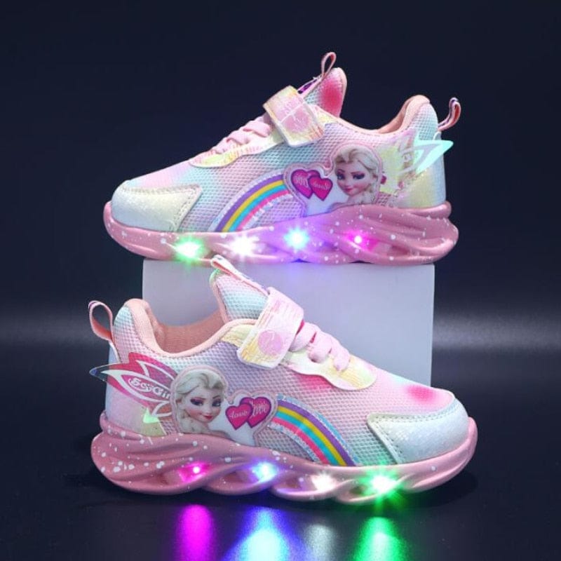 Baskets LED pailletées pour filles