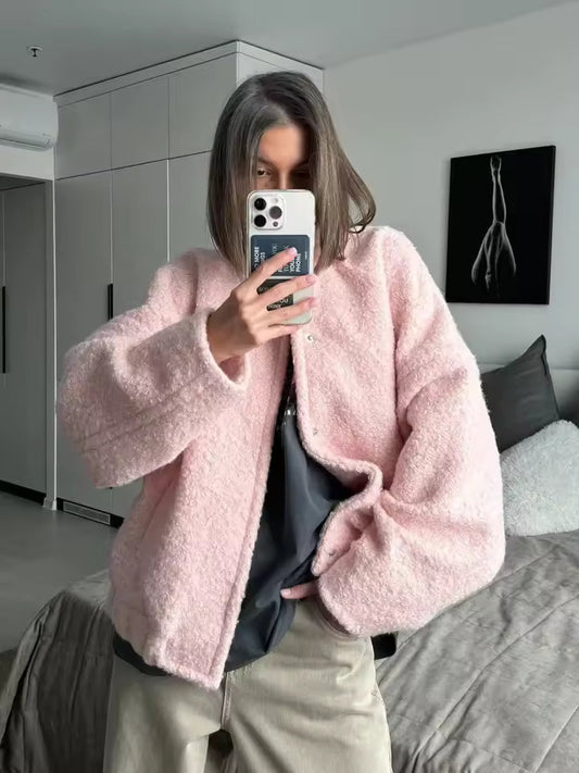 Women's Cropped Bouclé Jacket