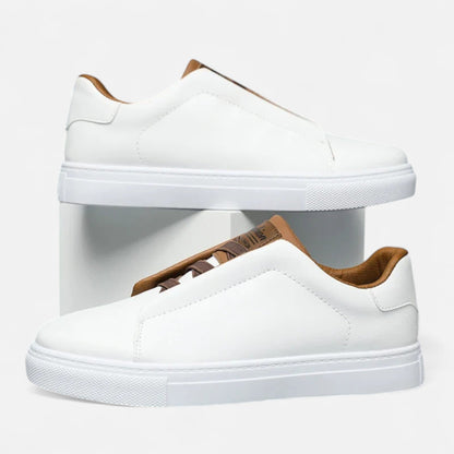 Baskets en cuir pour homme à enfiler | Chaussures quotidiennes sans lacets