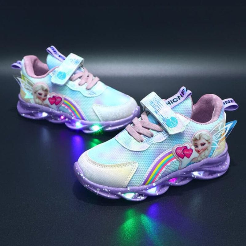 Baskets LED pailletées pour filles