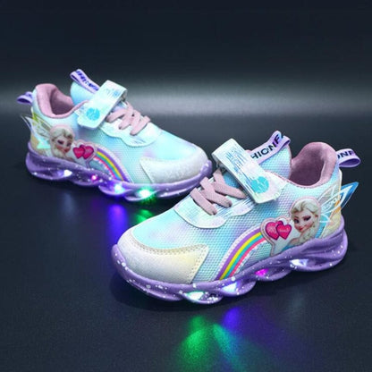 Baskets LED pailletées pour filles