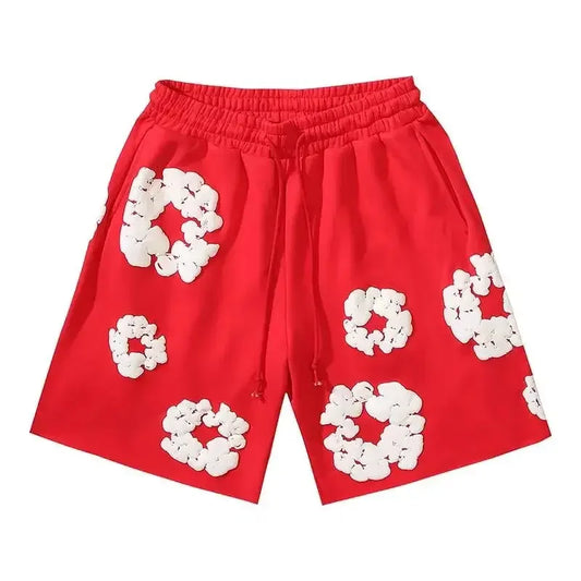 Pantalones cortos unisex con flores