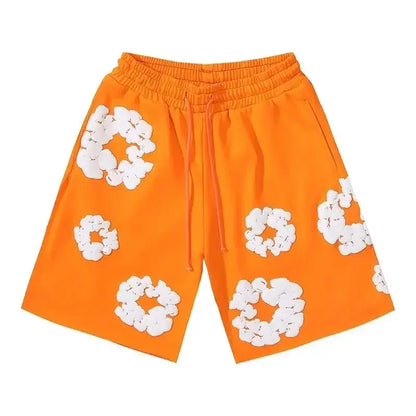 Pantalones cortos unisex con flores