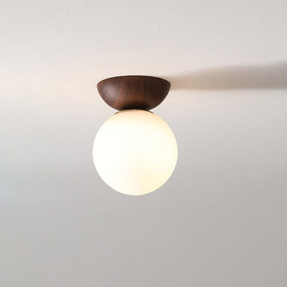 Japanese Inspired Ceiling Lamp | Wooden Finish 